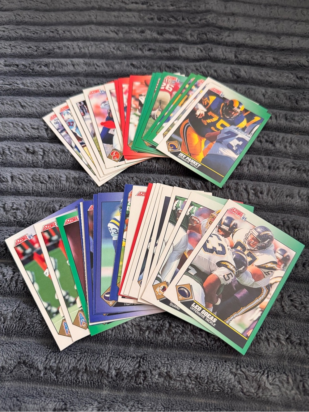Vintage NFL Score ‘91 Bulk Lot Football Cards - 33 Cards EXCELLENT CONDITION
